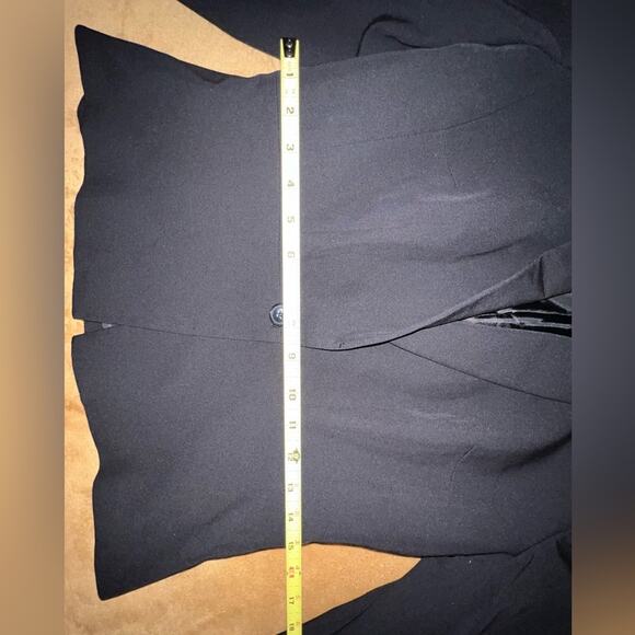 Worthington Rayon Blazer Black Fitted Button Closure Womens Size 8 - Picture 10 of 10